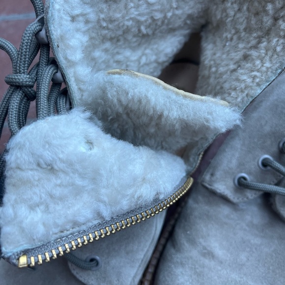 Vince Cabria taupe grey suede ankle boot size 8, box and bag included - Picture 5 of 13